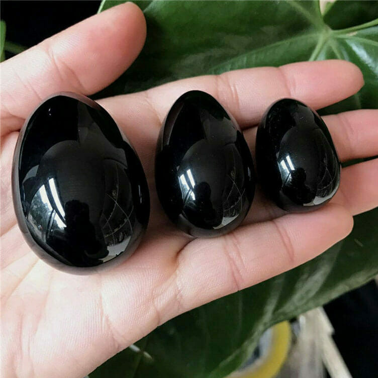 wholesale obsidian yoni egg