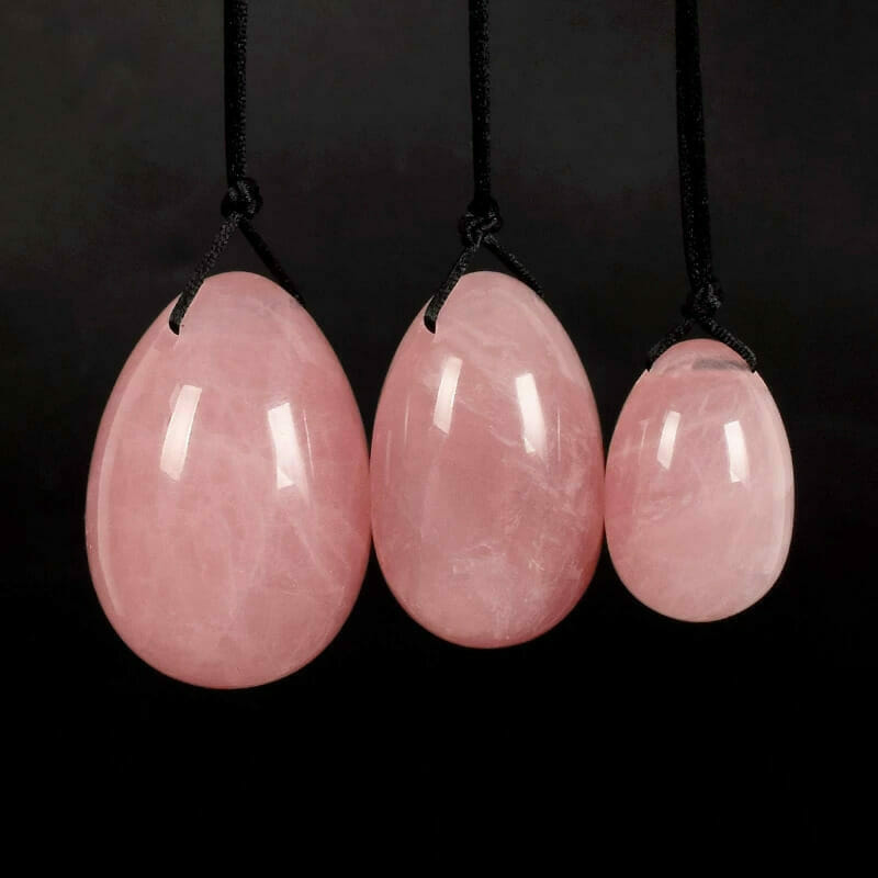 rose quartz yoni egg (1) rose quartz yoni egg
