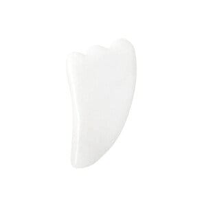 white jade gua sha tool