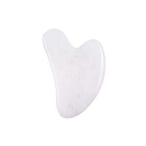 white jade gua sha tool