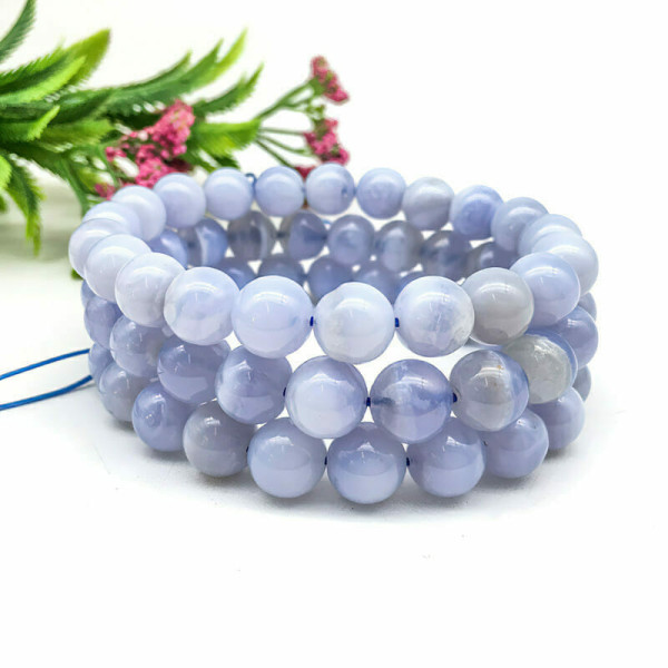 Blue Calcite Beaded Bracelet