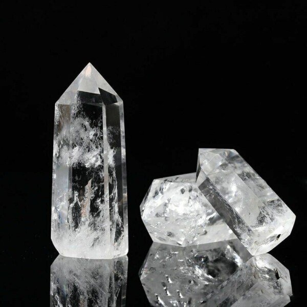 Clear Quartz Point Tower (4) Clear Quartz Point Tower