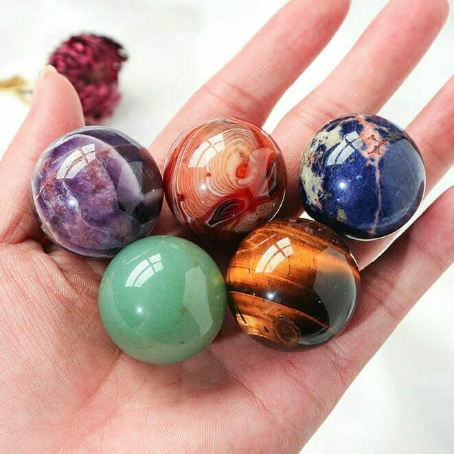Aventurine Sphere Ball 4 Healing Crystal Sphere Balls
