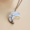 Wrapped Opal Moon Pendent 2
