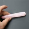 rose quartz yoni wand