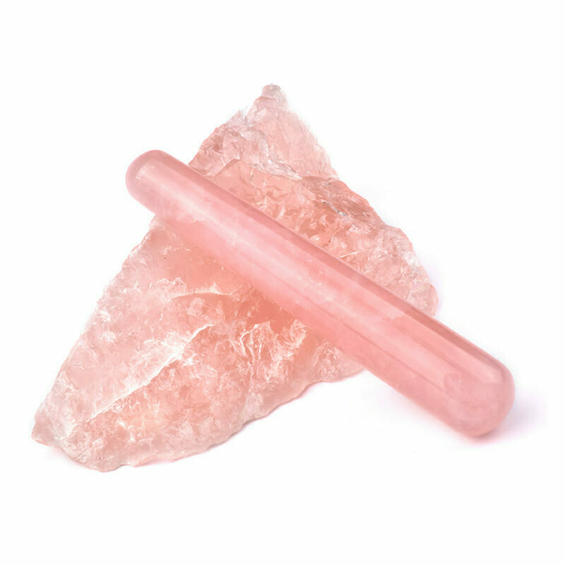 rose quartz yoni wand