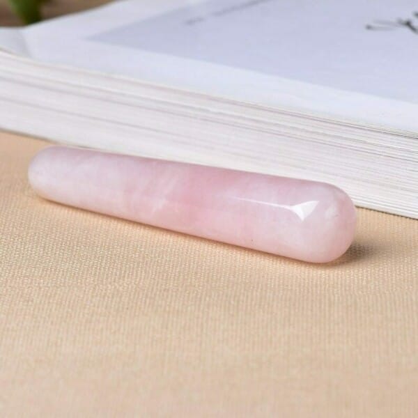 rose quartz yoni wand