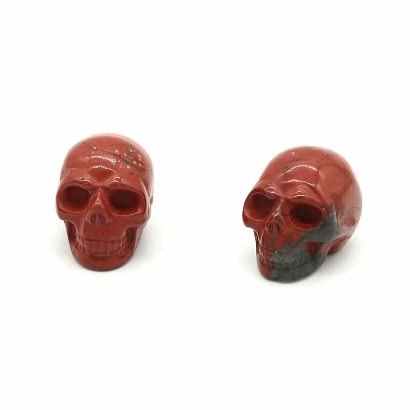 Red Jasper Skull (2) Red Jasper Skull