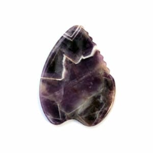 Amethyst Guasha Tool With Teeth