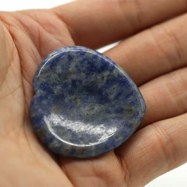 blue sodalite thumb worry stones